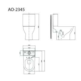 Унитаз напольный Astro AO-2345